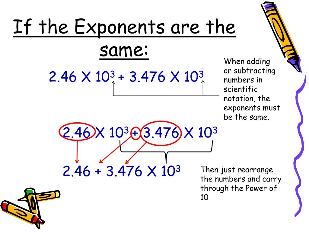 Adding Subtracting Scientific Notation Worksheet Ame my id