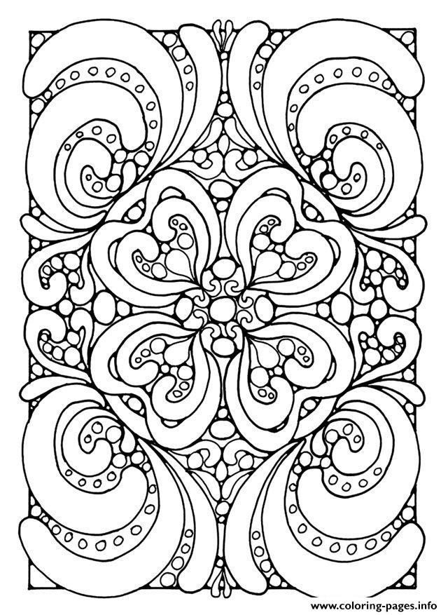 Adult Zen Anti Stress Abstract Zen Coloring Pages Printable