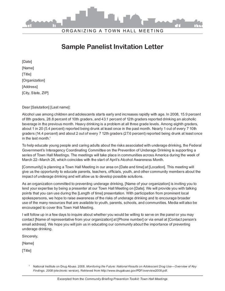 advisory board invitation letter template