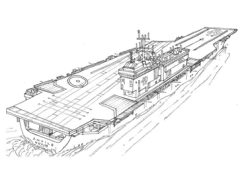 Aircraft Carrier Coloring Pages Coloring Home