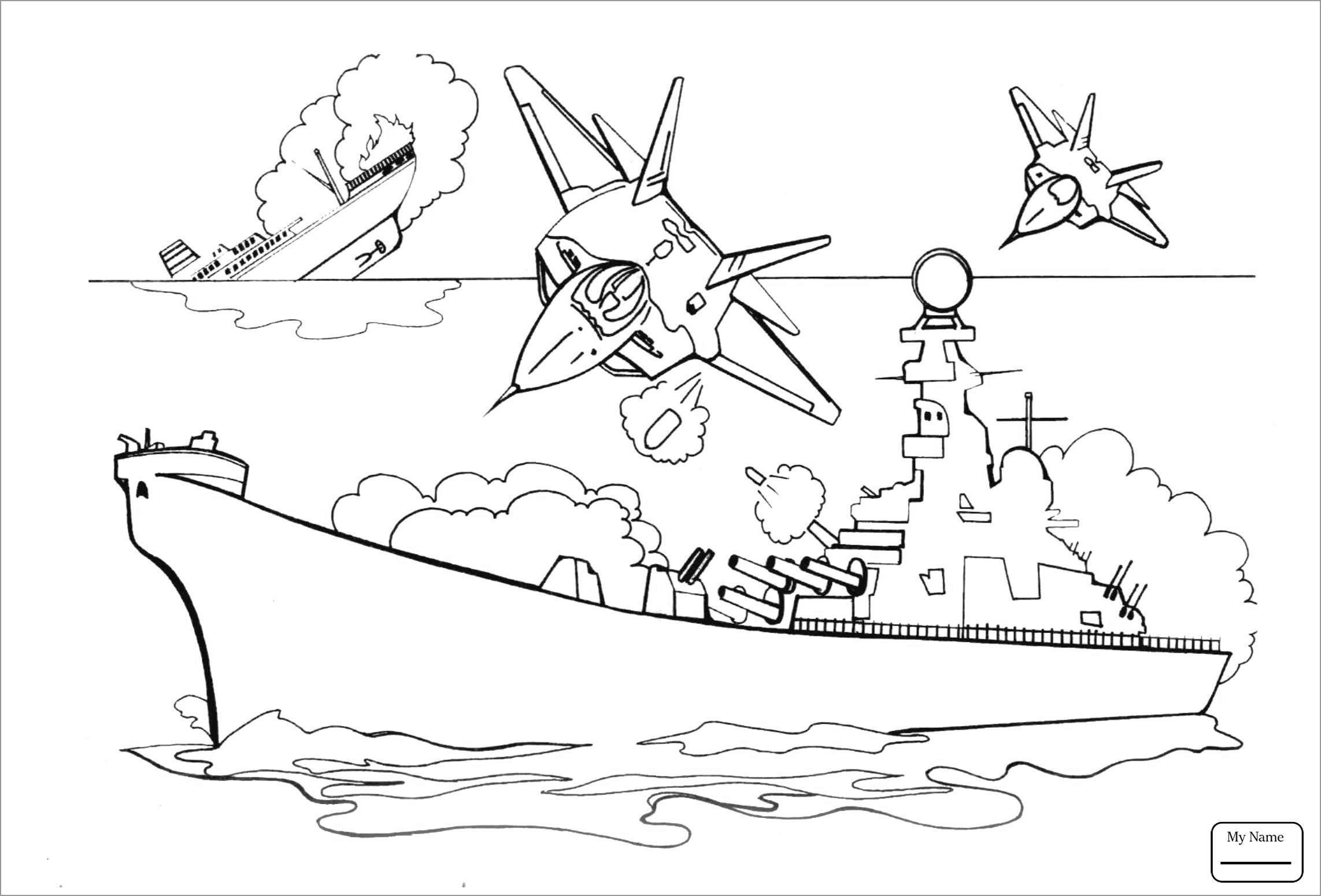 Aircraft Carrier Coloring Pages ColoringBay