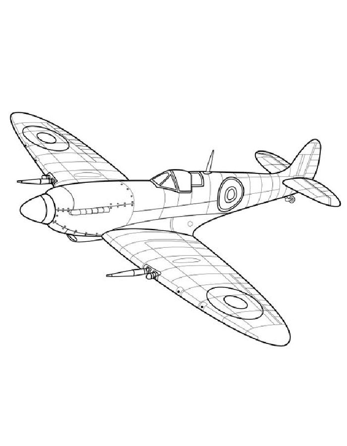 Aircraft Coloring Pages Free Printable PDF 
