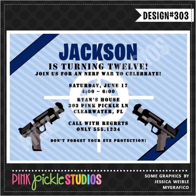 Airsoft Birthday Party Invitation Template Wmmfitness