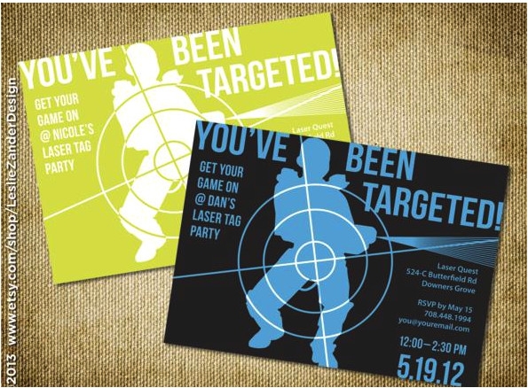 Airsoft Birthday Party Invitation Template Wmmfitness