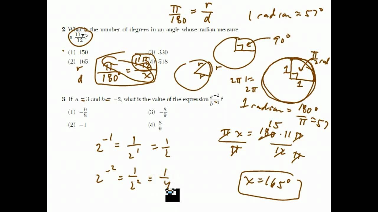 Algebra 2 Trigonometry Regents I Worksheets Library