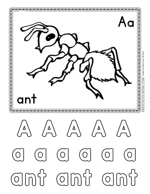 Alphabet Bug Worksheets Preschool Mom Worksheets Library