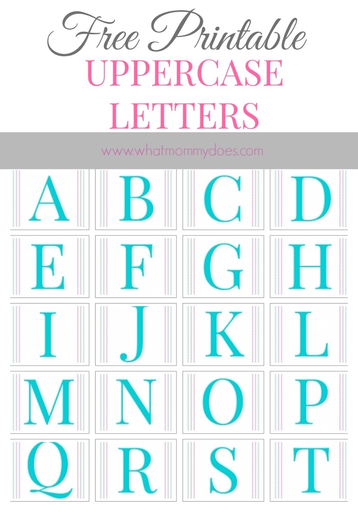 free alphabet letter templates printable