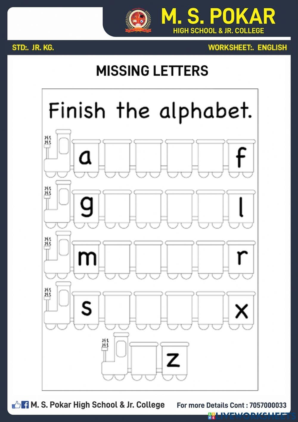 colouring worksheet for kg