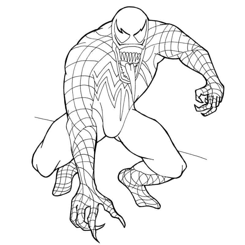 Venom Coloring Page