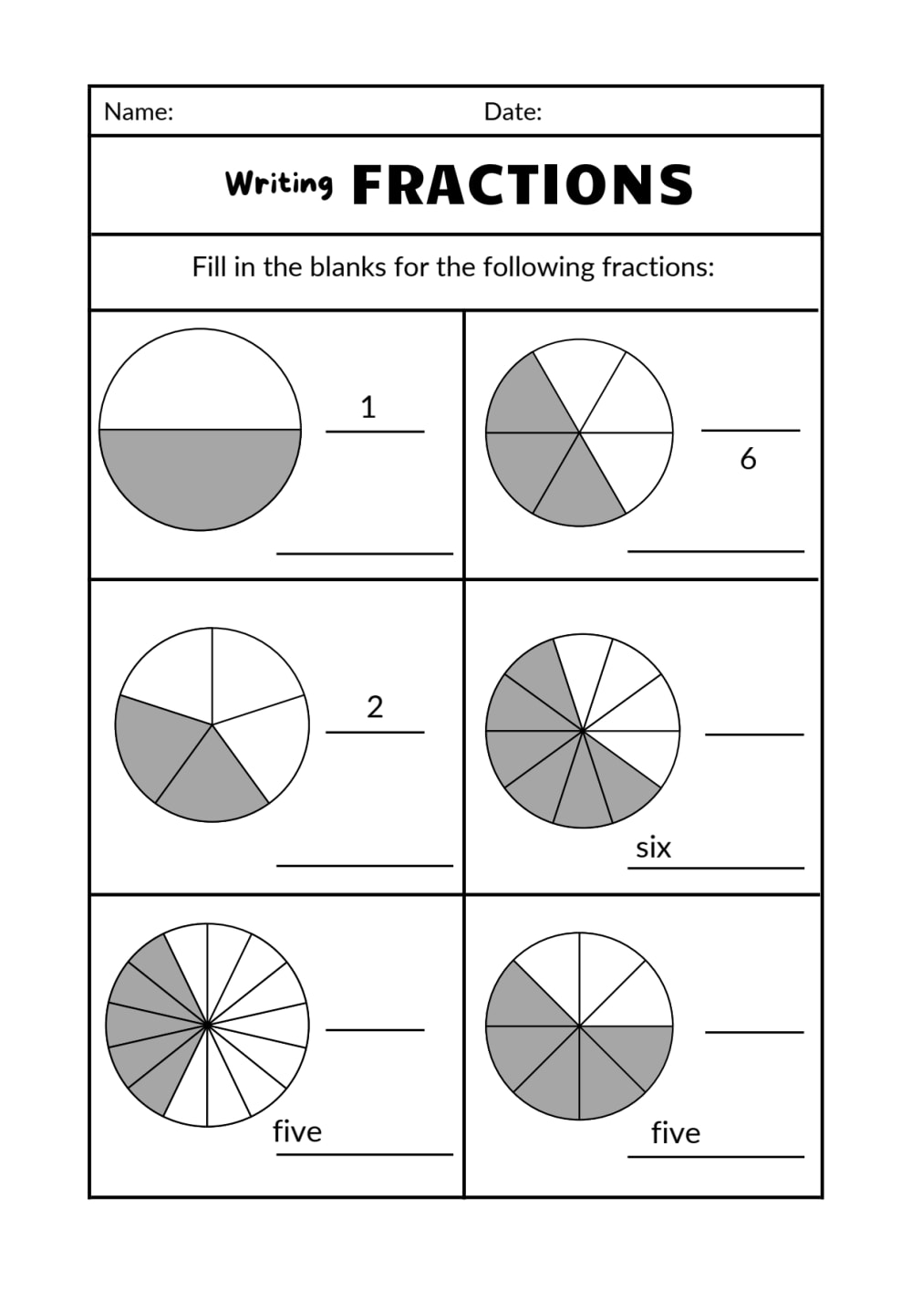 An Easy And Creative Mathematics Worksheet For Kinder To 6th Grade 