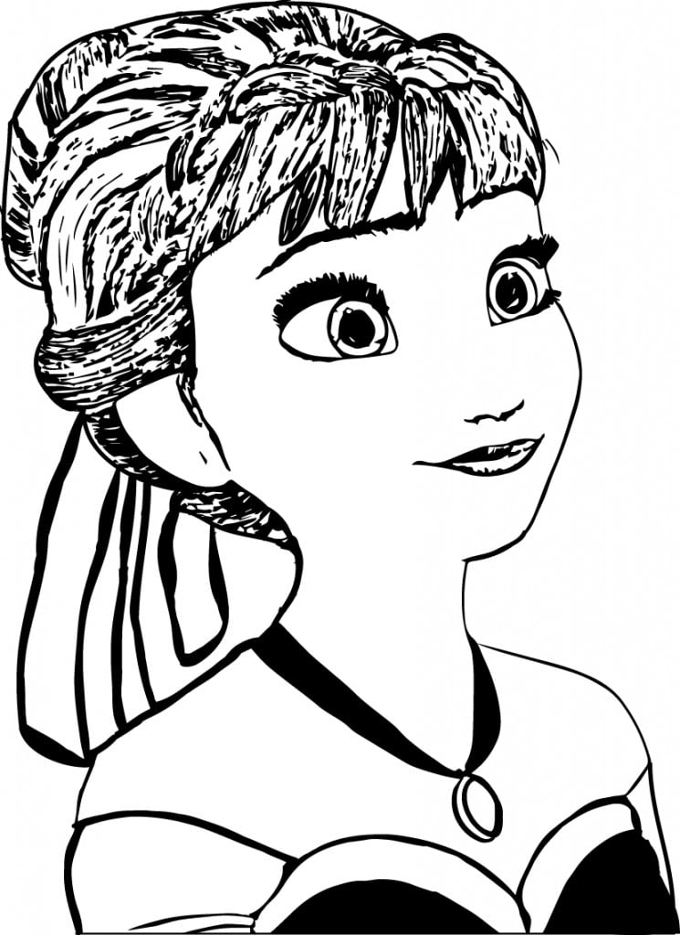 Anna Coloring Page