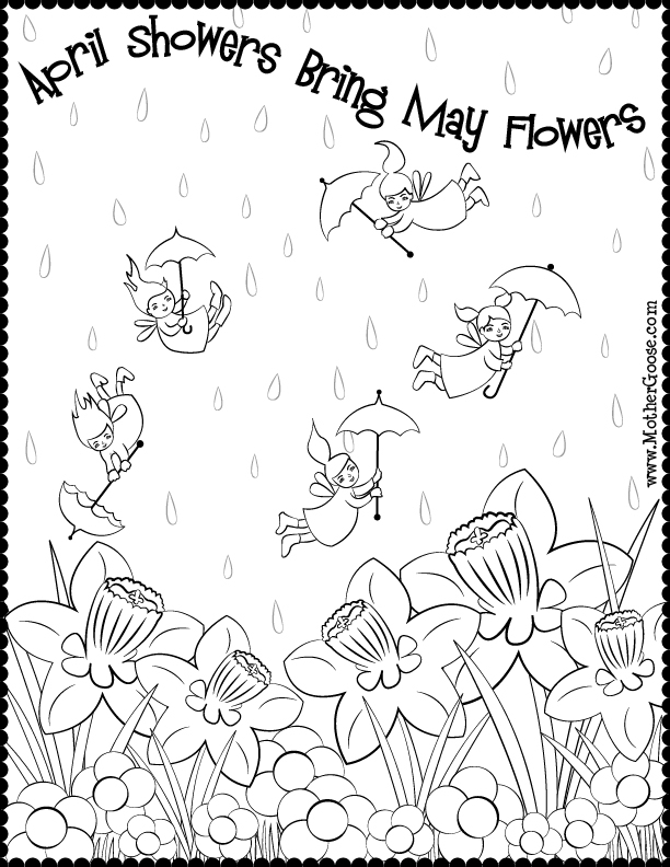 april coloring pages free printable