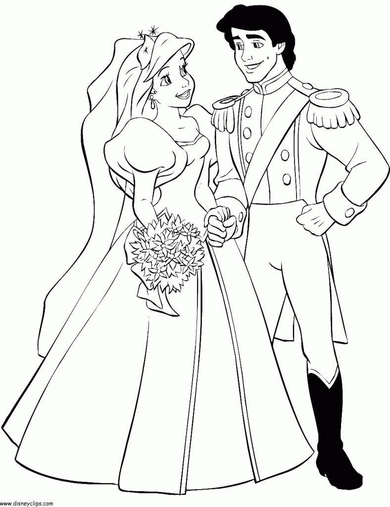 ariel coloring pages free
