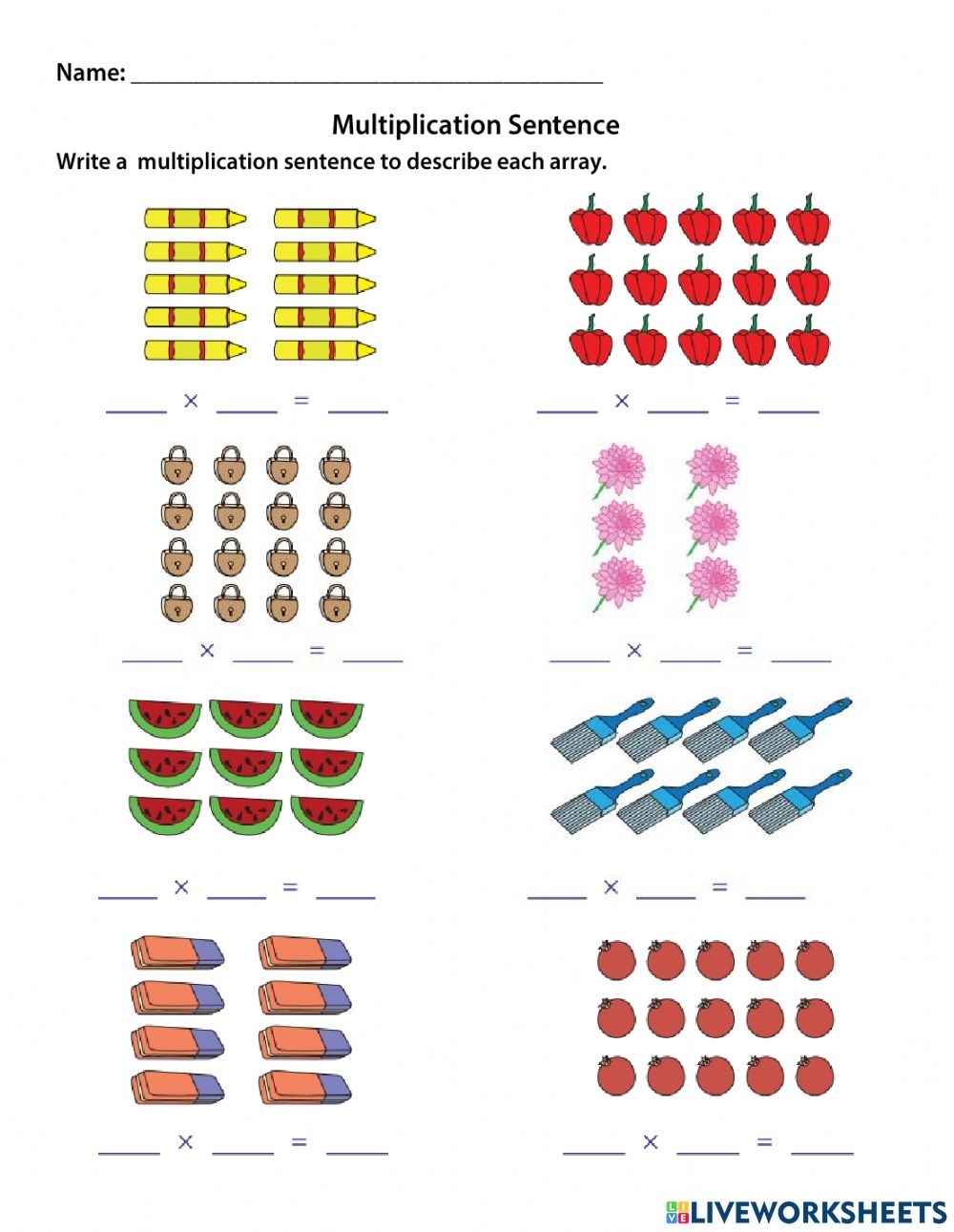 multiplication by 5 worksheets