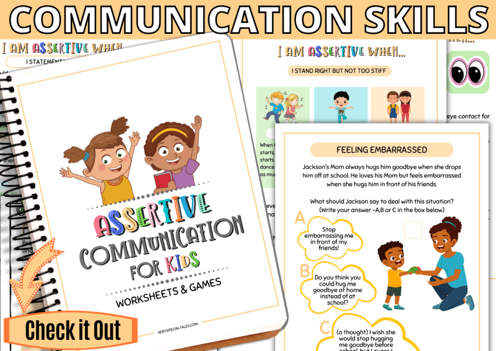 assertive communication for kids worksheet