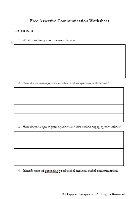 Assertiveness For Kids Worksheets 10 Practical Tips To Teach 