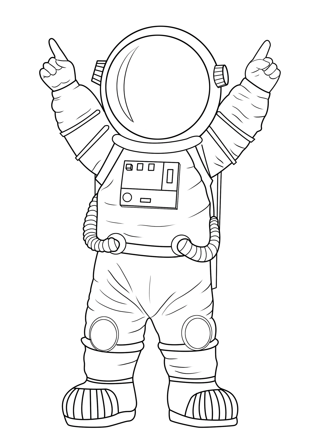 Astronaut Coloring Page