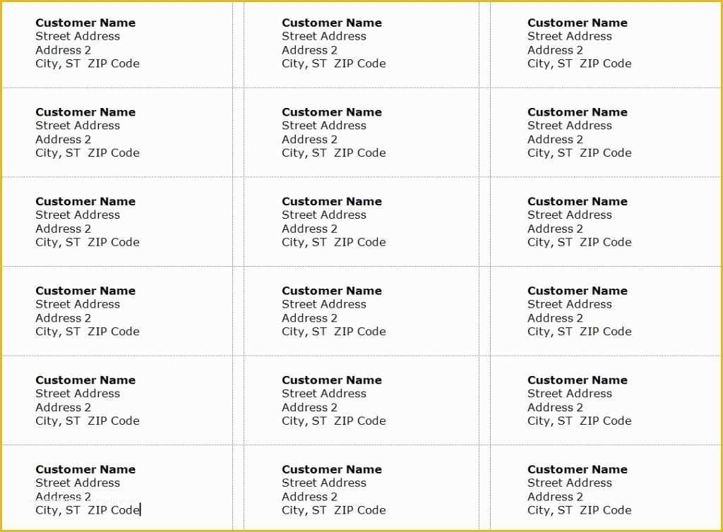 invitation address template