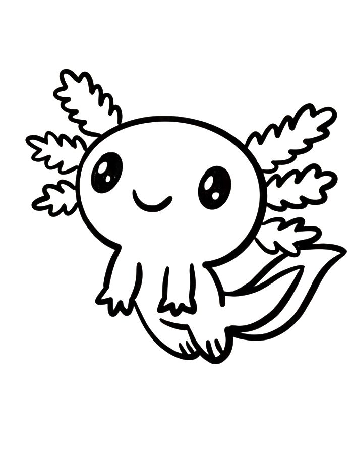Axolotl Color Pages