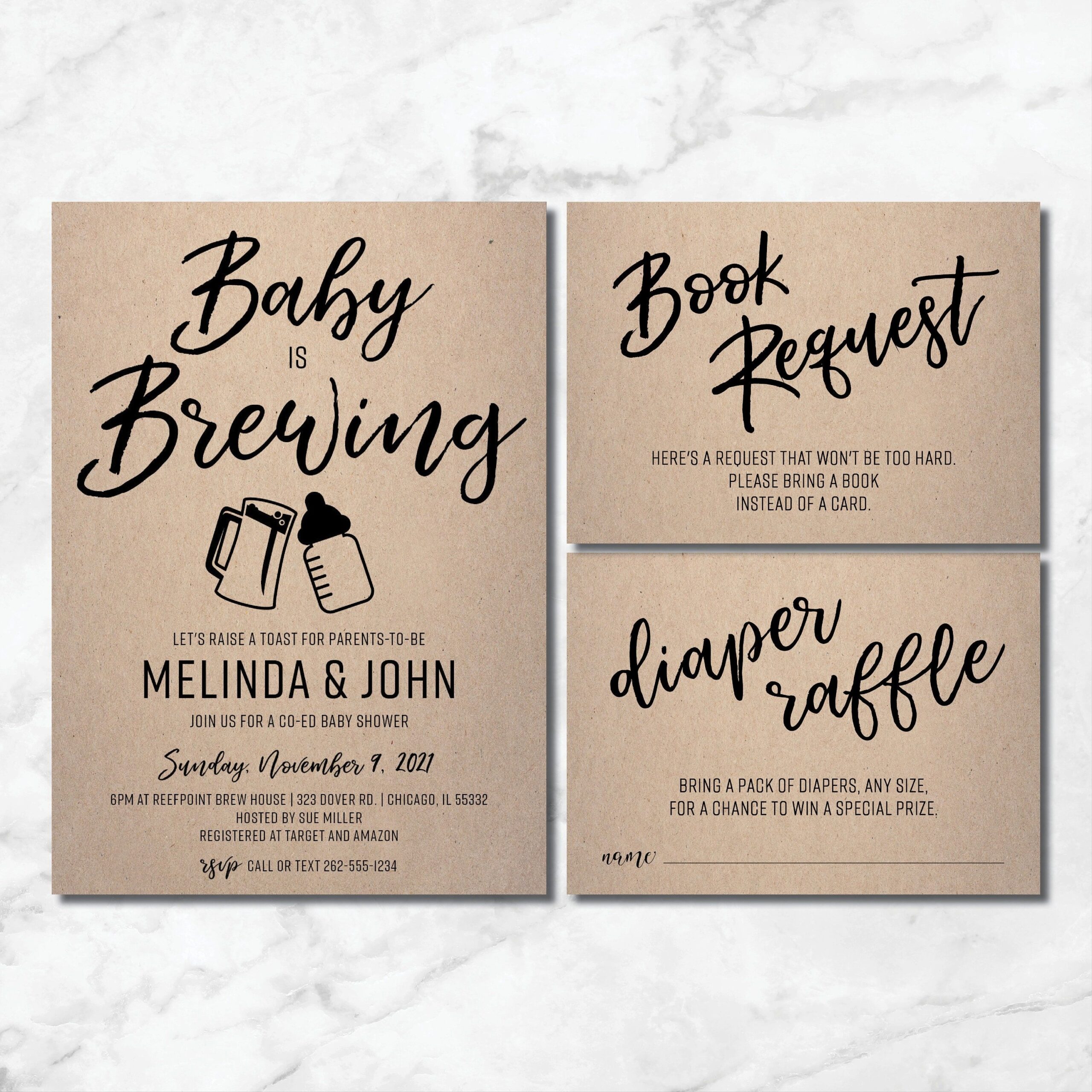 a baby is brewing invitation template free
