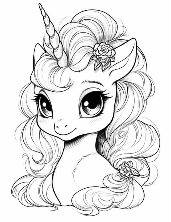 Baby Unicorn Coloring Pages For Kids Unicorn Coloring Pages Princess