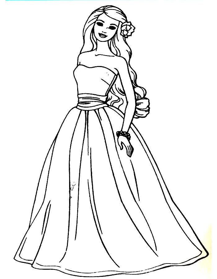 Barbie Coloring Pages Free Printable PDF 