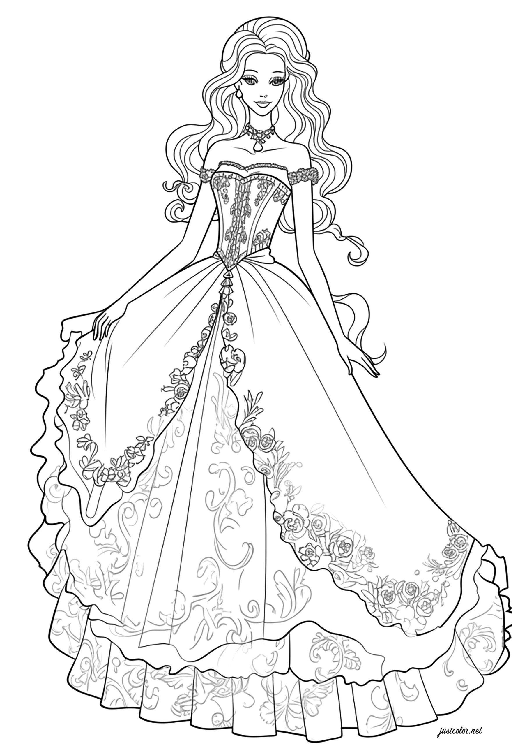 Barbie Princess Coloring Pages Book Wholesale Clearance Library