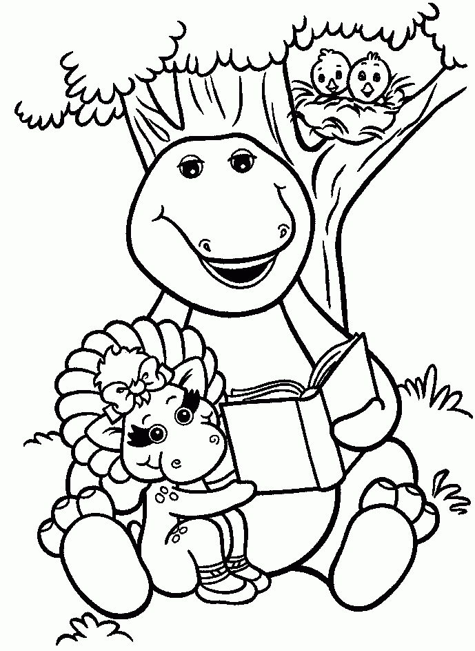 Barney And Friends Coloring Pages Coloring Home