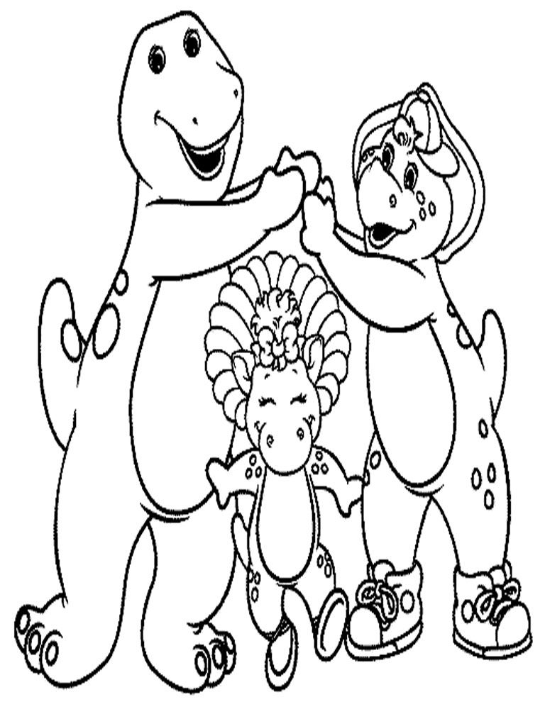 Barney And Friends Coloring Pages