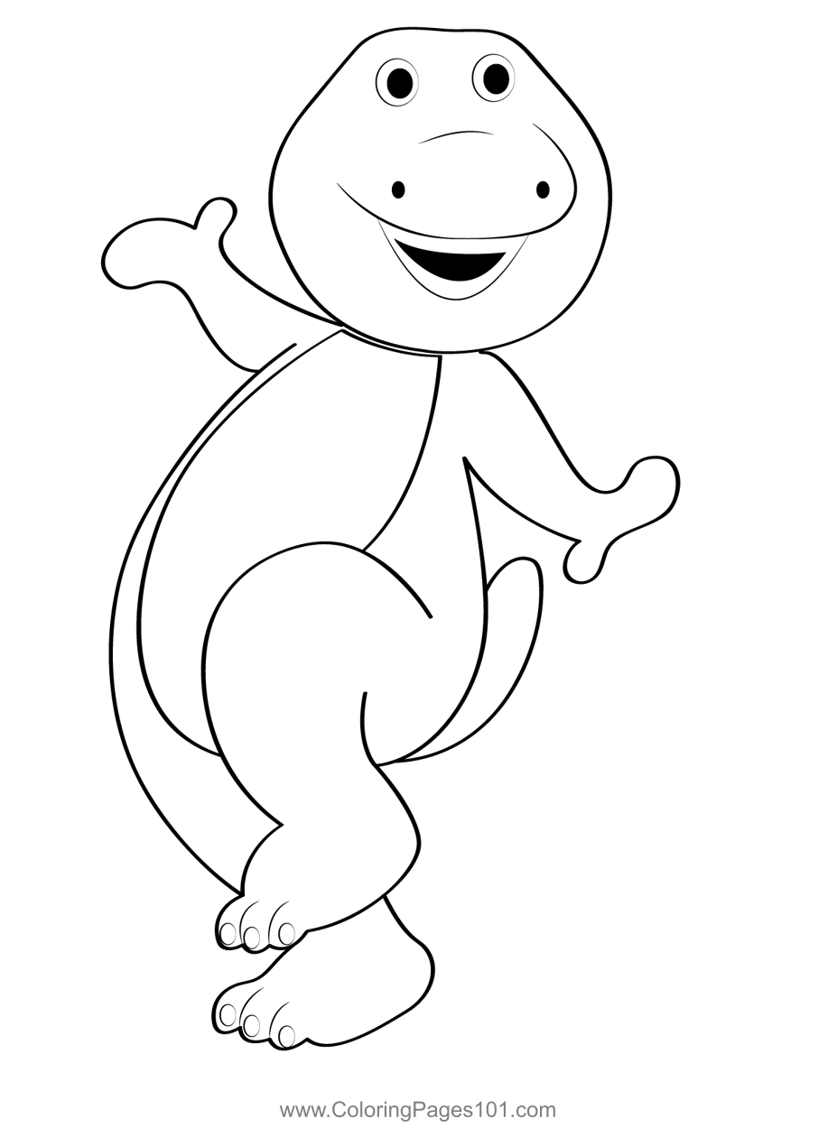 Barney Coloring Pages