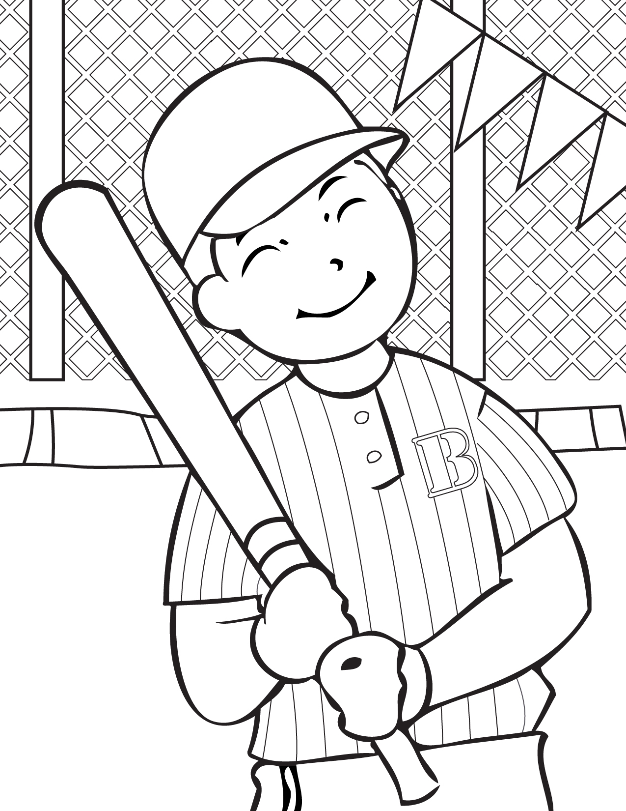 Baseball Coloring Pages 15 Coloringkids