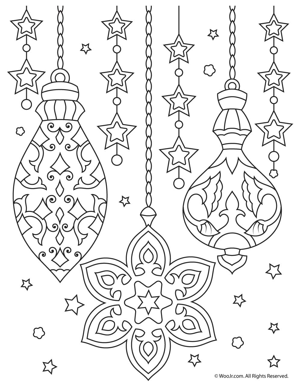 christmas color pages free