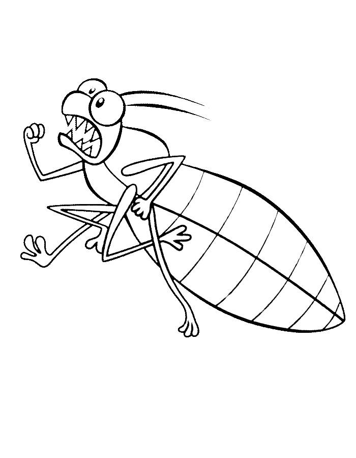 Bed Bug Coloring Page