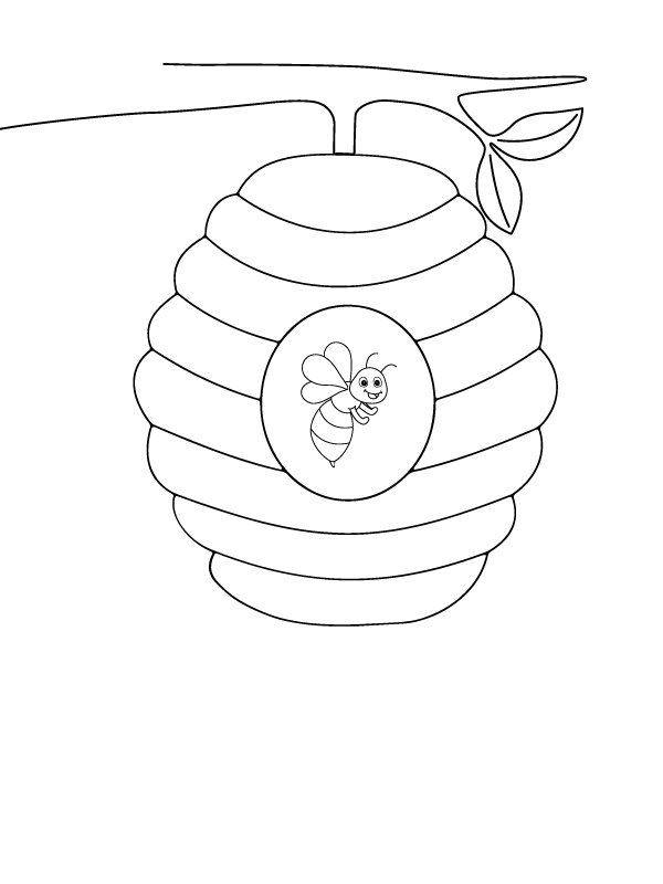 Bee Inside Beehive