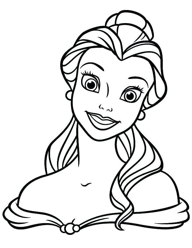 Belle Disney Princess Coloring Pages At GetDrawings Free Download
