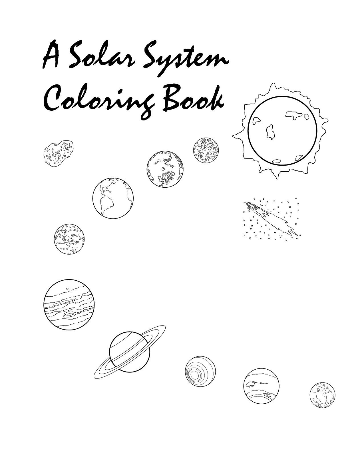 free printable coloring pages solar system