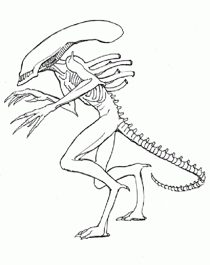 Alien Coloring Pages
