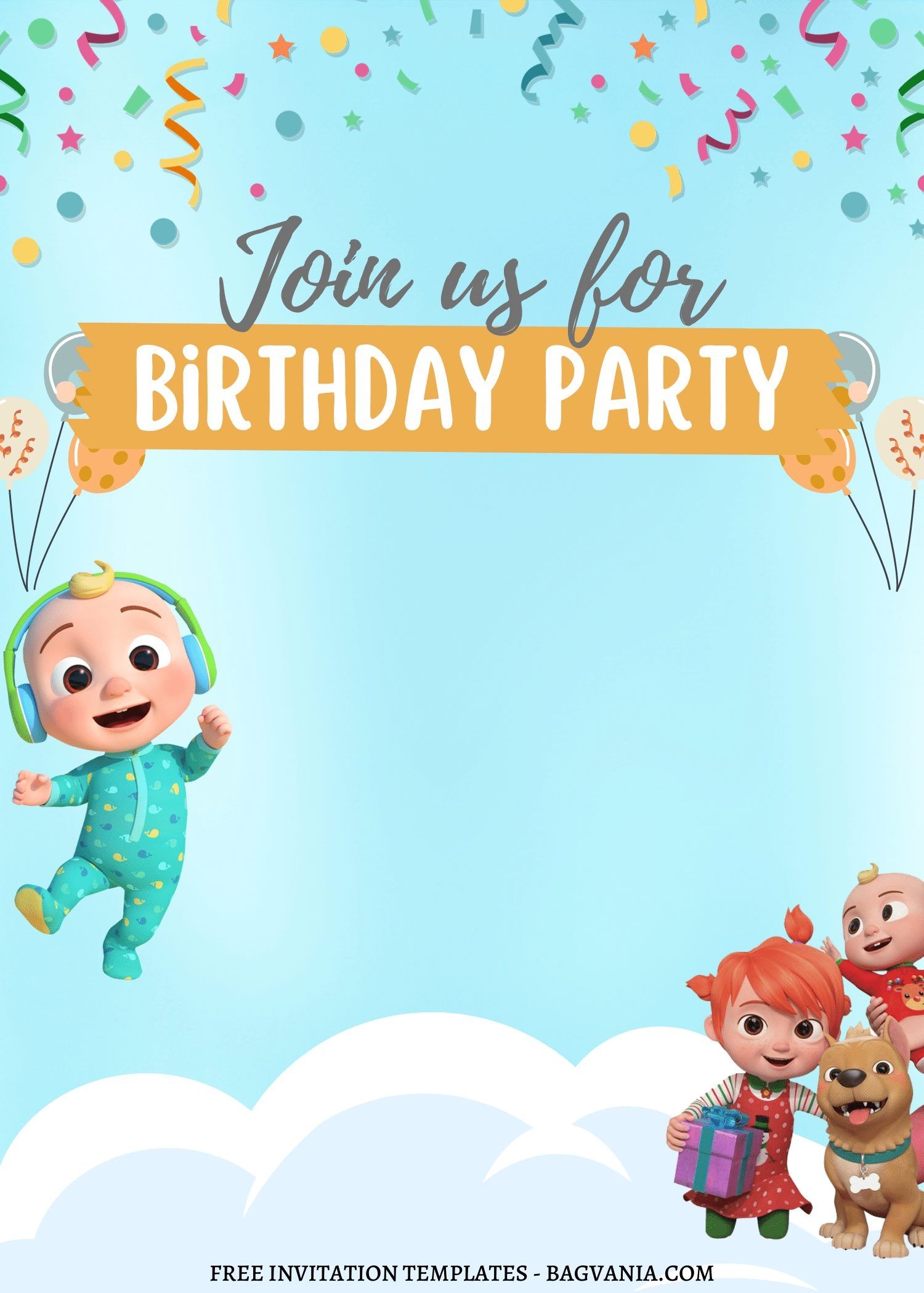 2nd birthday invitation free templates