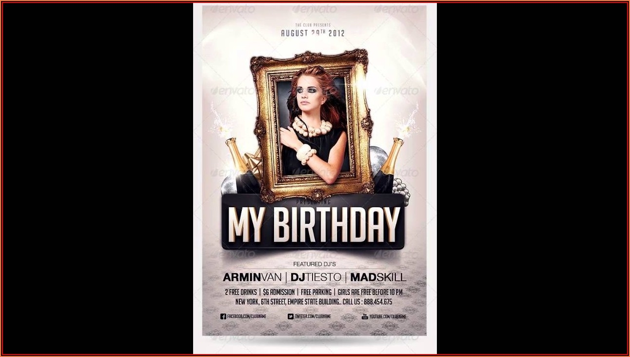 Birthday Invitation Templates Photoshop Free Invitations Resume
