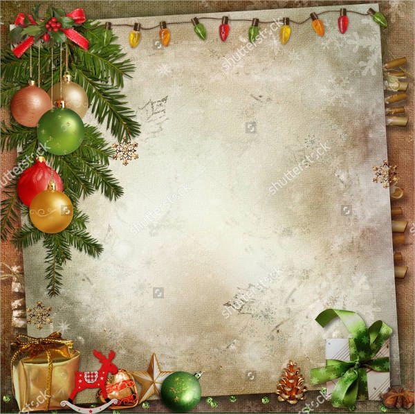 christmas invitation template blank