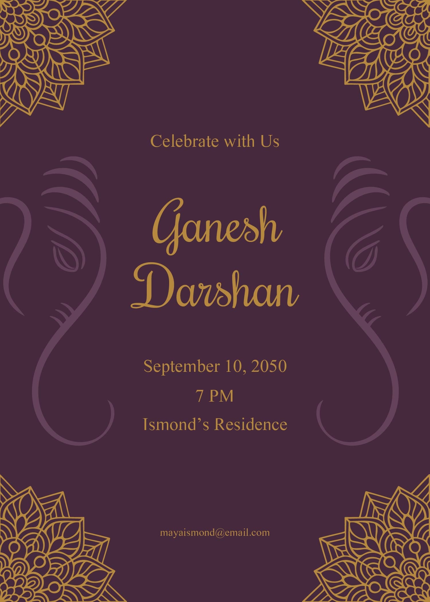 invitation card blank template