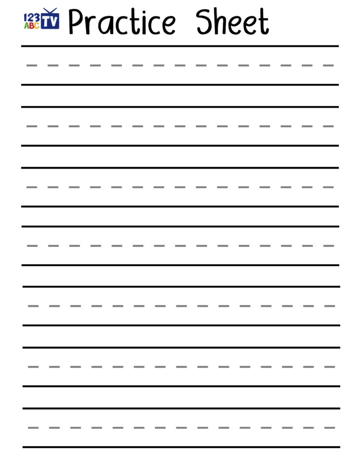Blank Handwriting Paper Printable Handwriting Worksheets