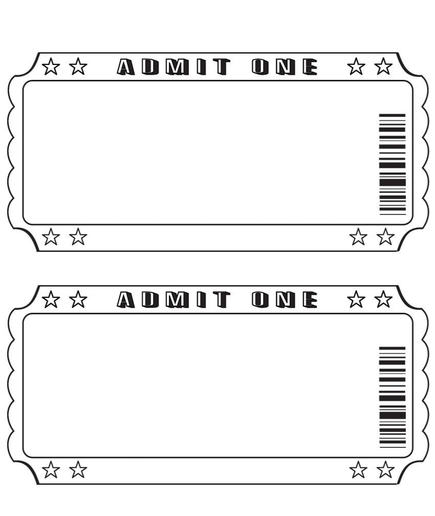 admission ticket invitation template free