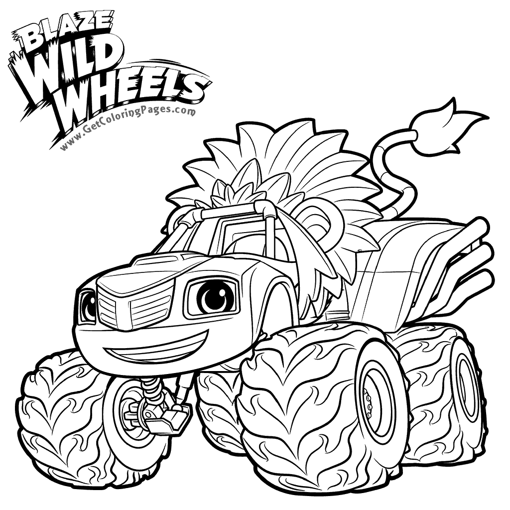 Blaze Coloring Pages
