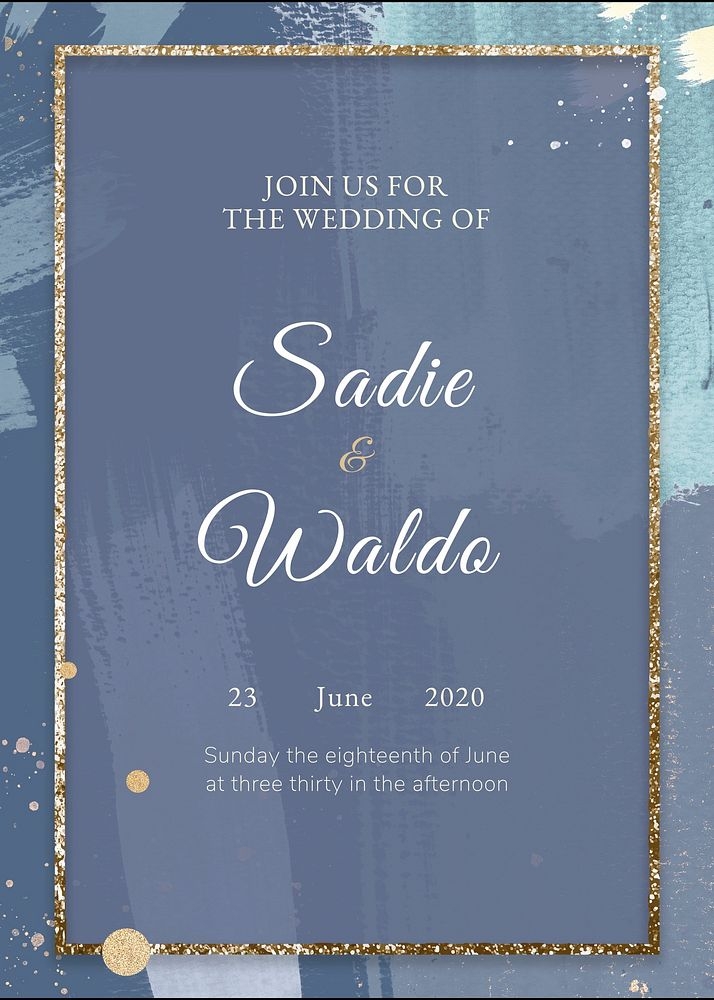 aesthetic invitation card template
