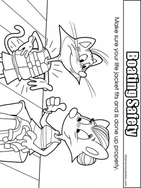 Boating Safety Coloring Pages