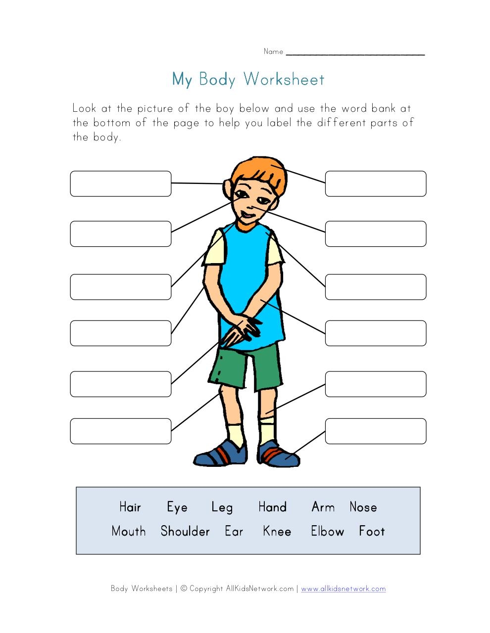Body Parts Free Printables Worksheets Pdf Riset