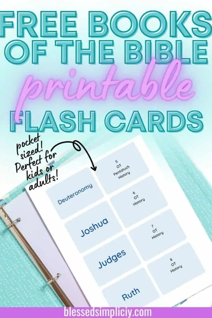 printable books of the bible cards