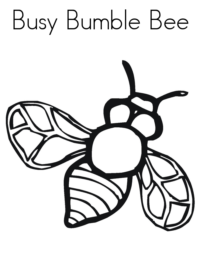 Bumble Bee Coloring Pages Coloring Home