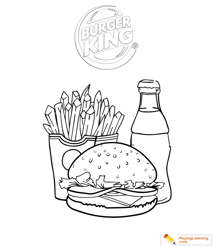 Burger King Coloring Pages Coloring Home